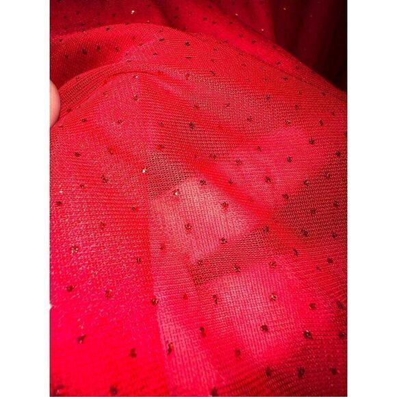 Venus Red/black ombré Glittering Dress - Picture 9 of 10